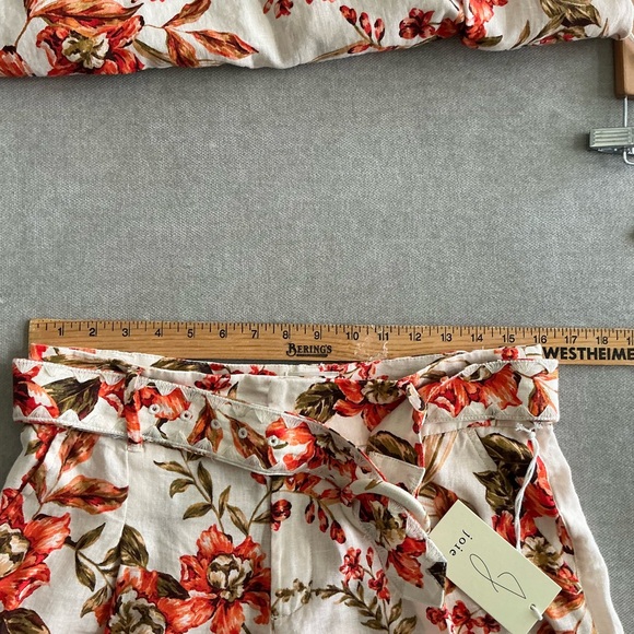 Joie 100% Linen Shortset Top M shorts Size 10 - Picture 11 of 12